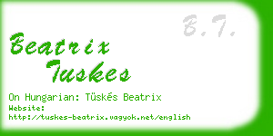 beatrix tuskes business card